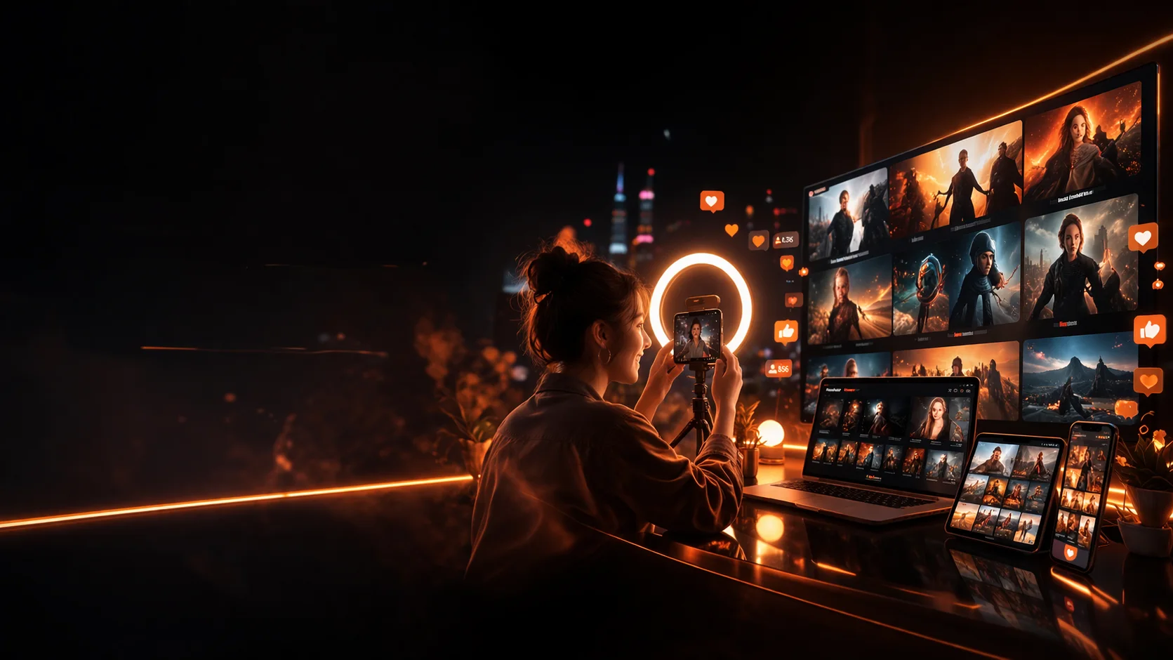 Movies, series, and contests